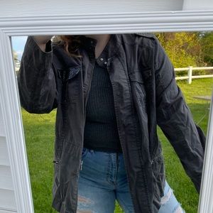 Lane Bryant women’s military style jacket grey